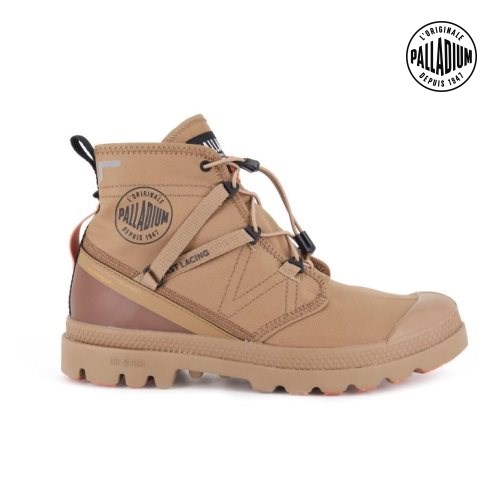 Palladium Pampa Travel Lite+ αδιαβροχα Boots γυναικεια καφε | IOYM82905