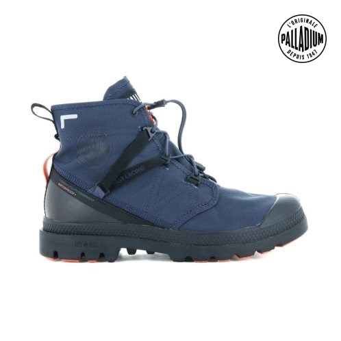 Palladium Pampa Travel Lite+ αδιαβροχα Boots γυναικεια σκουρο μπλε | ZWCM08672