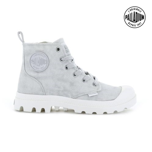 Palladium Pampa Zip Desertwash Boots γυναικεια ανοιχτο γκρι | PENL95804