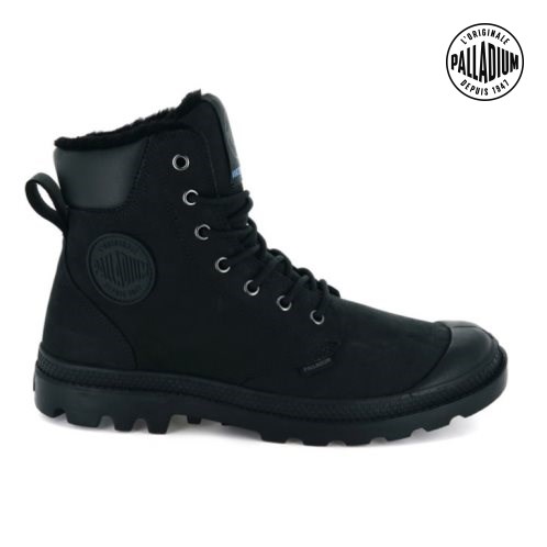 Palladium Pampa Αθλητικά Cuff WPS Boots γυναικεια μαυρα | HTCL83427