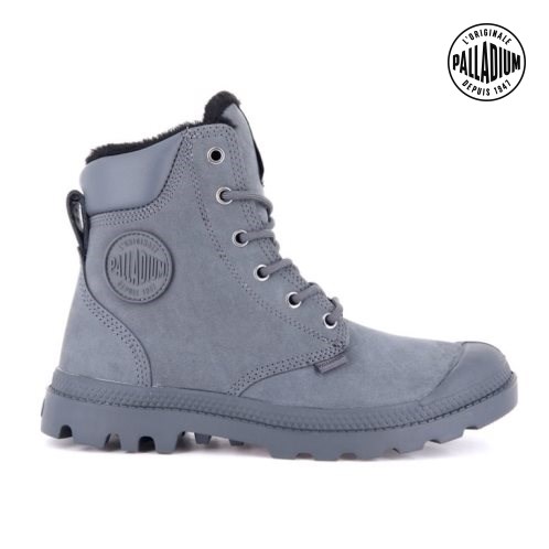 Palladium Pampa Αθλητικά Cuff WPS Boots γυναικεια ανοιχτο μωβ | MBVQ10237