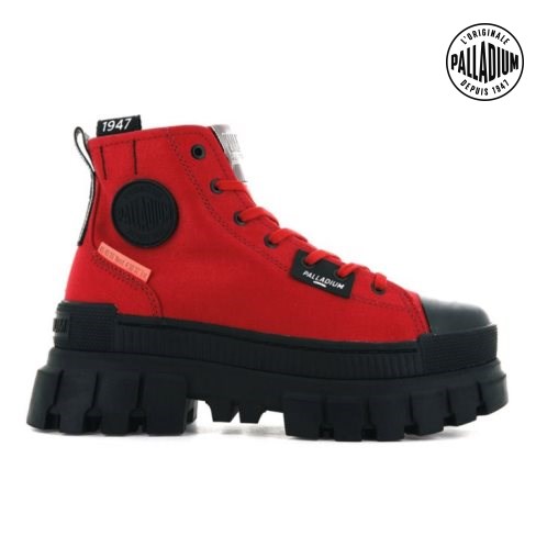 Palladium Revolt Hi TX Platform Shoes γυναικεια κοκκινα | NEGA48561